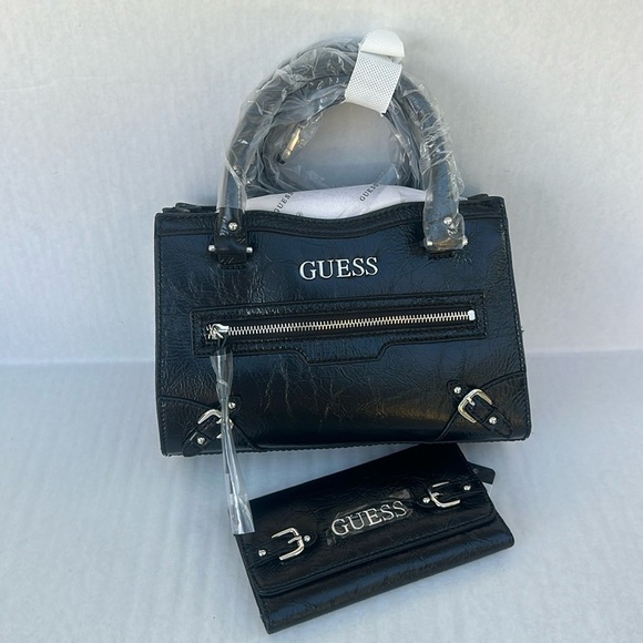 New GUESS Dementri Satchel With Wallet - Picture 1 of 12